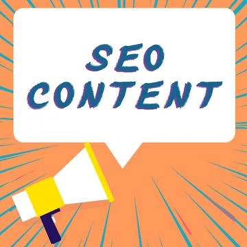 Writing displaying text Seo Content. Business concept creating content that Stock Illustration