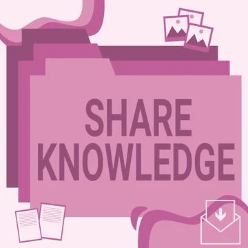 Writing displaying text Share Knowledge. Business showcase teaching others what Stock Illustration