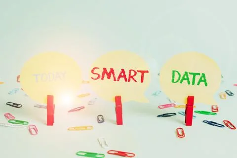 Writing displaying text Smart Data. Conceptual photo digital information that is Stockfoto's