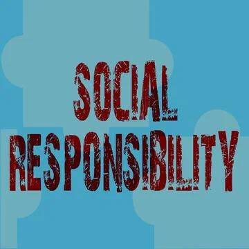 Writing displaying text Social Responsibility. Word Written on Obligation for Stock Illustration