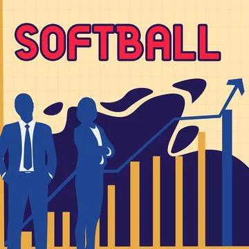 Writing displaying text Softball. Business concept a sport similar to baseball Stock Illustration