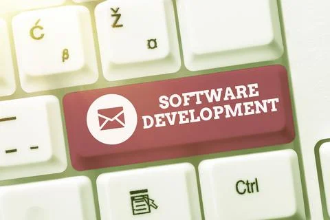 Writing displaying text Software Development. Business concept software is Stockfoto's