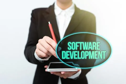 Writing displaying text Software Development. Business concept software is Stockfoto's