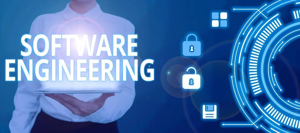 Writing displaying text Software Engineering. Word Written on Program Stock Photos