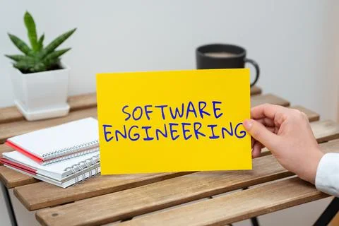 Writing displaying text Software Engineering. Business concept Program Foto stock