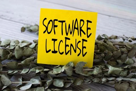 Writing displaying text Software License. Concept meaning legal instrument Stockfoto's