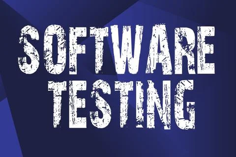 Writing displaying text Software Testing. Concept meaning investigation provide Stock Illustration