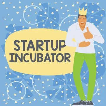 Writing displaying text Startup Incubator. Business approach Concept that can be Stock Illustration