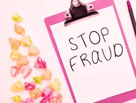 Writing displaying text Stop Fraud. Internet Concept campaign advices people to Stock Photos