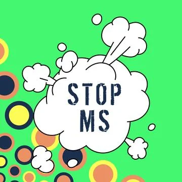 Writing displaying text Stop Ms. Word Written on prevent disease marked by Stock Illustration