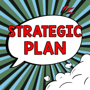 Writing displaying text Strategic Plan. Internet Concept A process of defining Stock Illustration