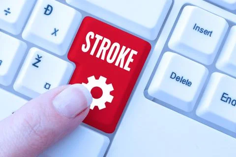 Writing displaying text Stroke. Business idea Patients losing consciousness due Stock Photos
