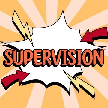 Writing displaying text Supervision. Conceptual photo monitoring and 스톡 일러스트