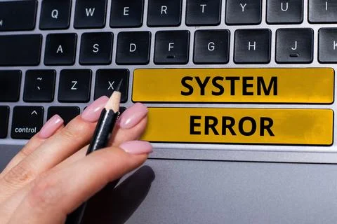 Writing displaying text System Error. Business showcase Technological failure Stock Photos