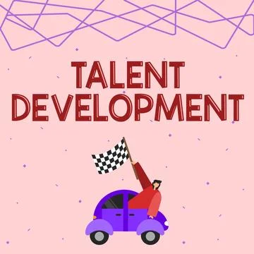 Writing displaying text Talent Development. Concept meaning Building Skills Ilustración de archivo