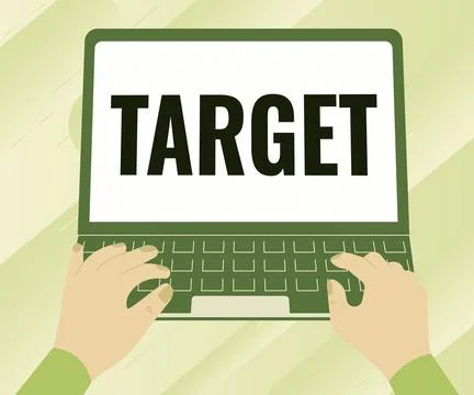 Writing displaying text Target. Internet Concept person object or place selected Stock Illustration