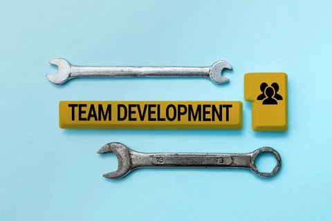 Writing displaying text Team Development. Word Written on learn why and how 库存照片