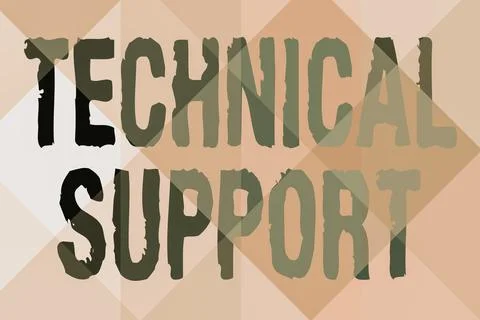 Writing displaying text Technical Support. Business overview Repair and advice イラスト素材