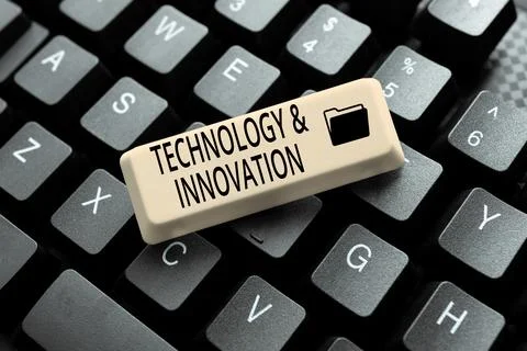 Writing displaying text Technology And Innovation. Business showcase Application Stock Photos