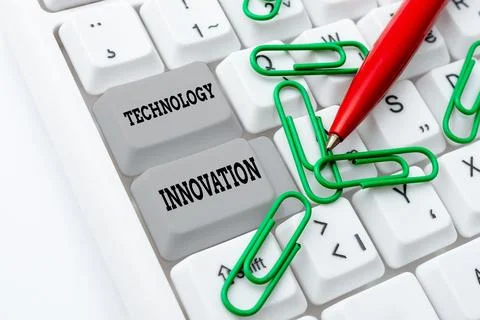 Writing displaying text Technology Innovation. Internet Concept advanced net 스톡 사진