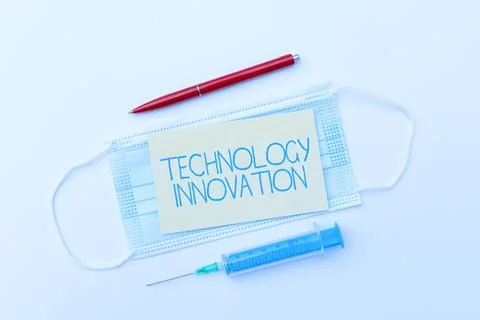 Writing displaying text Technology Innovation. Conceptual photo advanced net Foto stock