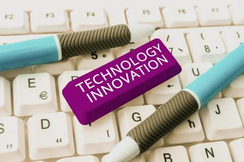 Writing displaying text Technology Innovation. Internet Concept advanced net Foto stock