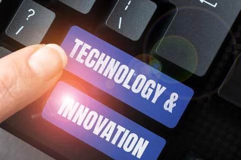 Writing displaying text Technology Innovation. Business concept Application of Stock Photos