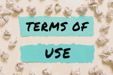 Writing displaying text Terms Of Use. Business approach Established conditions Stock Photos