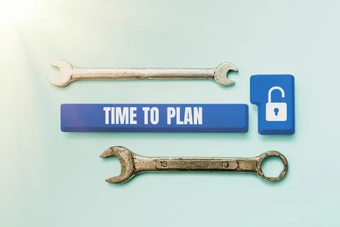 Writing displaying text Time To Plan. Business showcase Preparation of things Stock Photos