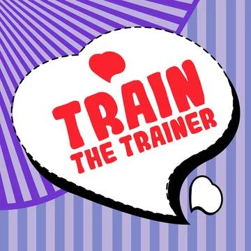 Writing displaying text Train The Trainer. Conceptual photo identified to teach 스톡 일러스트