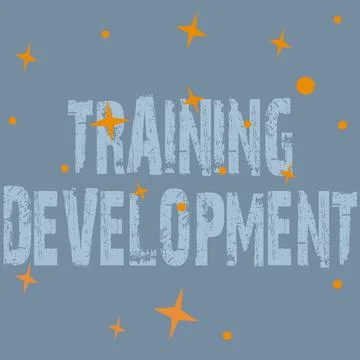 Writing displaying text Training Development. Internet Concept Learn and Expand Stock Illustration