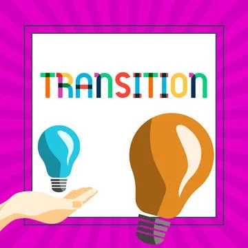 Writing displaying text Transition. Internet Concept a dramatic or sweeping Illustrazione stock
