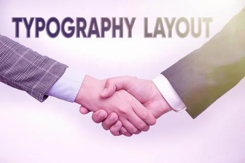 Writing displaying text Typography Layout. Business showcase theory and practice Stock Photos