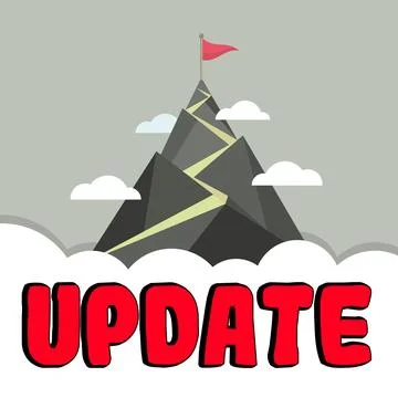 Writing displaying text Update. Internet Concept Up to date Make something more イラスト素材