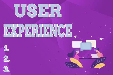 Writing displaying text User Experience. Business approach the overall Stock Illustration