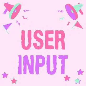 Writing displaying text User Input. Internet Concept Any information or data Stock Illustration