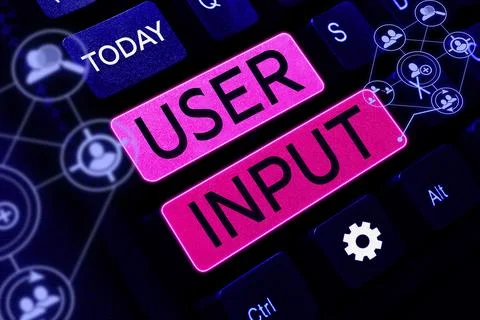 Writing displaying text User Input. Business concept Any information or data Stock Photos