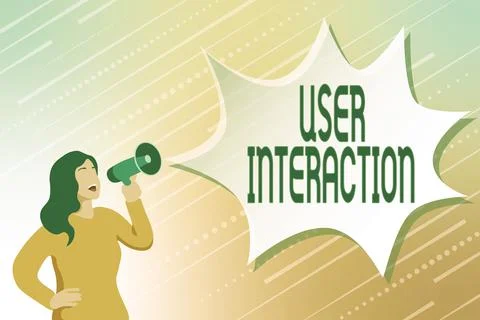Writing displaying text User Interaction. Business concept the conduit between イラスト素材