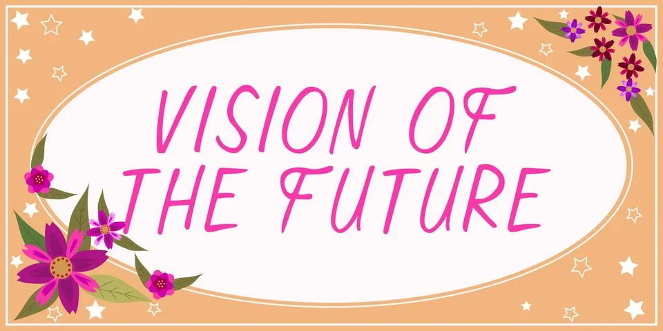 Writing displaying text Vision Of The Future. Word Written on Seeing something 스톡 일러스트