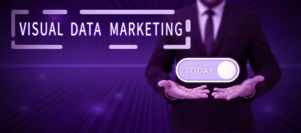 Writing displaying text Visual Data Marketing. Concept meaning Use images to Stock Photos