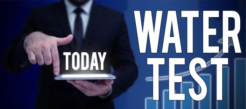 Writing displaying text Water Test. Business overview Sampling of various liquid Stock Photos