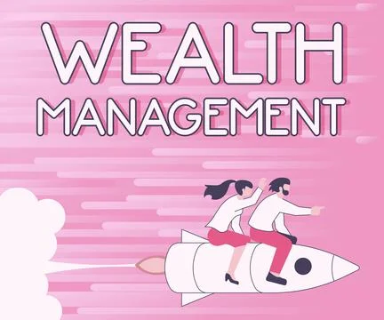 Writing displaying text Wealth Management. Word Written on investment advisory Stock Illustration