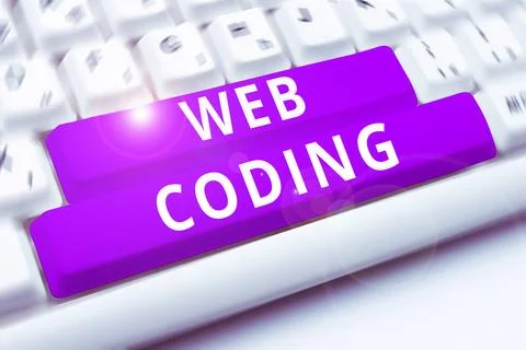 Writing displaying text Web Coding. Conceptual photo work involved in developing Stock Photos