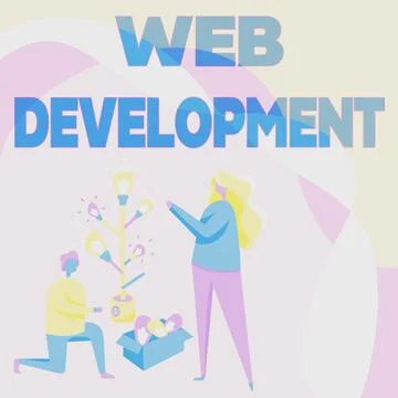 Writing displaying text Web Development. Business showcase dealing with イラスト素材