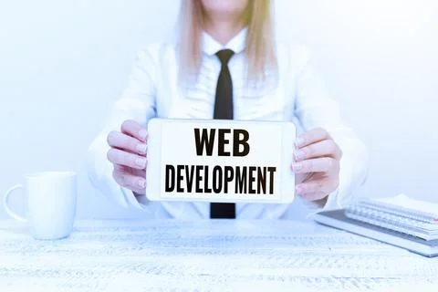 Writing displaying text Web Development. Business concept dealing with Stock Photos