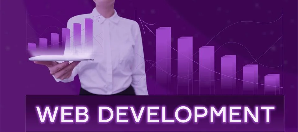 Writing displaying text Web Development. Business idea work involved in Stock Photos