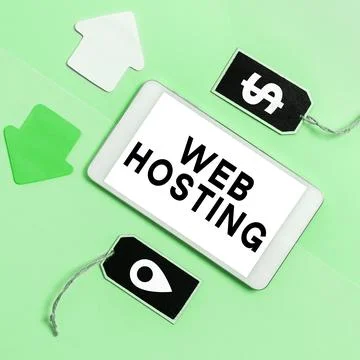 Writing displaying text Web Hosting. Concept meaning The activity of providing Stock Photos