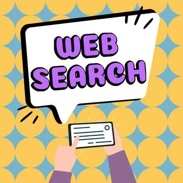 Writing displaying text Web Search. Internet Concept software system designed to Illustrazione stock