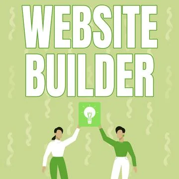 Writing displaying text Website Builder. Business approach construction of 스톡 일러스트