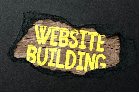 Writing displaying text Website Building. Business approach tools that typically Foto stock
